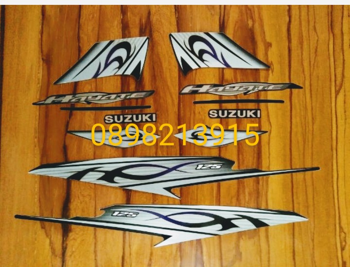 Bộ tem Suzuki Hayate 125 2009 màu đen