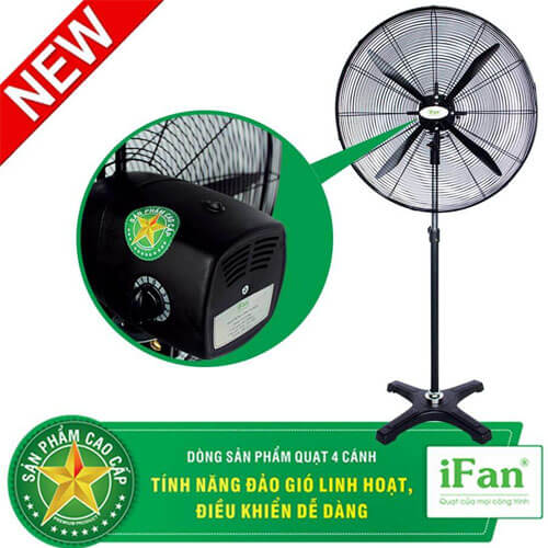Quạt đứng công nghiệp  4 cánh quạt IFAN NS-Plus (New)