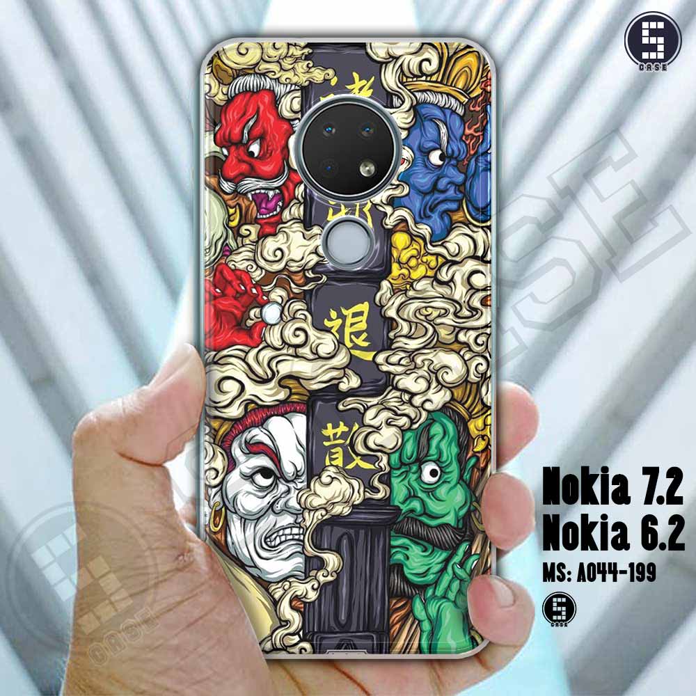 Ốp cho Nokia 7.2 hình Thần tướng Nhật A044-199