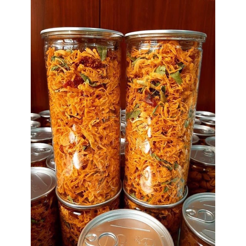 LON PET- 300gr khô gà lá chanh