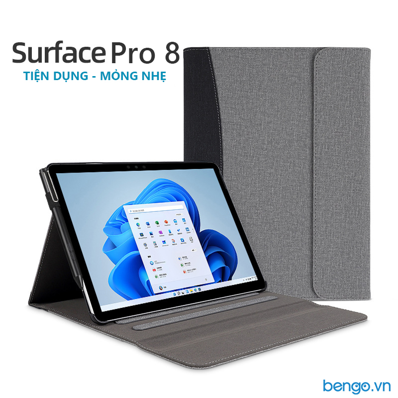 Bao Da Microsoft Surface Pro 9/8/7/6/5/4/Go 1/2/3 Zaki Kẻ Sọc