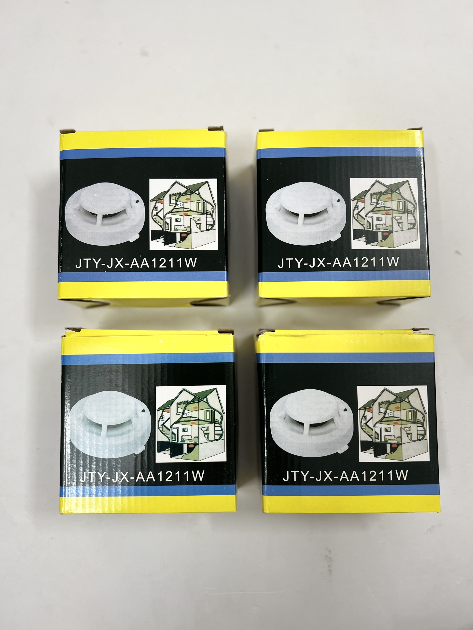 Combo 2 thiết bị báo khói, báo cháy aa1211w hoạt động độc lập, không dây - dùng pin