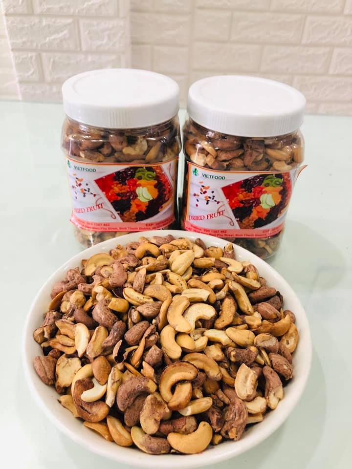 Hộp 500gr Hạt điều rang muối VIETFOOD