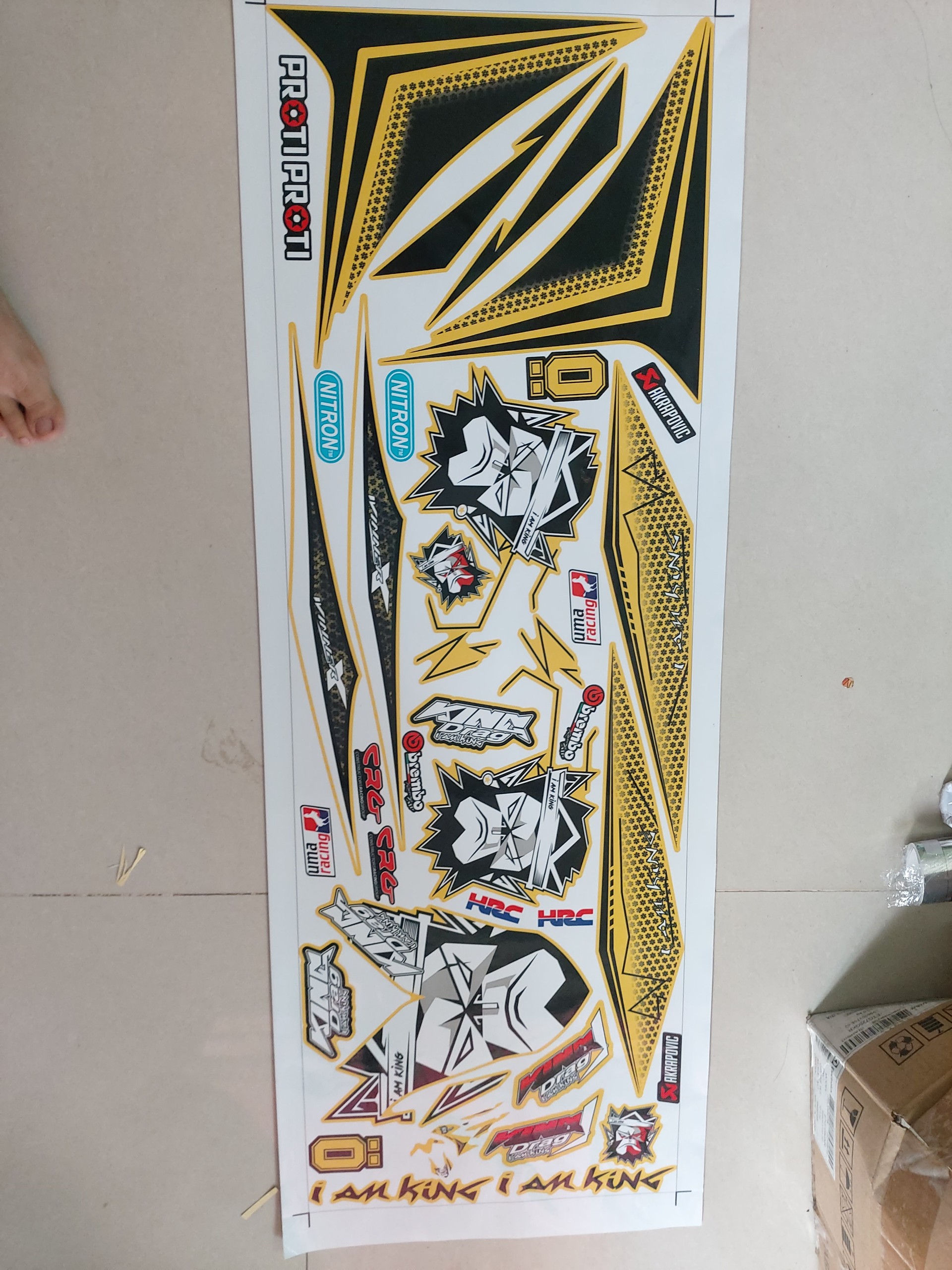 Tem xe winner X mặt khỉ mẫu mới 2020