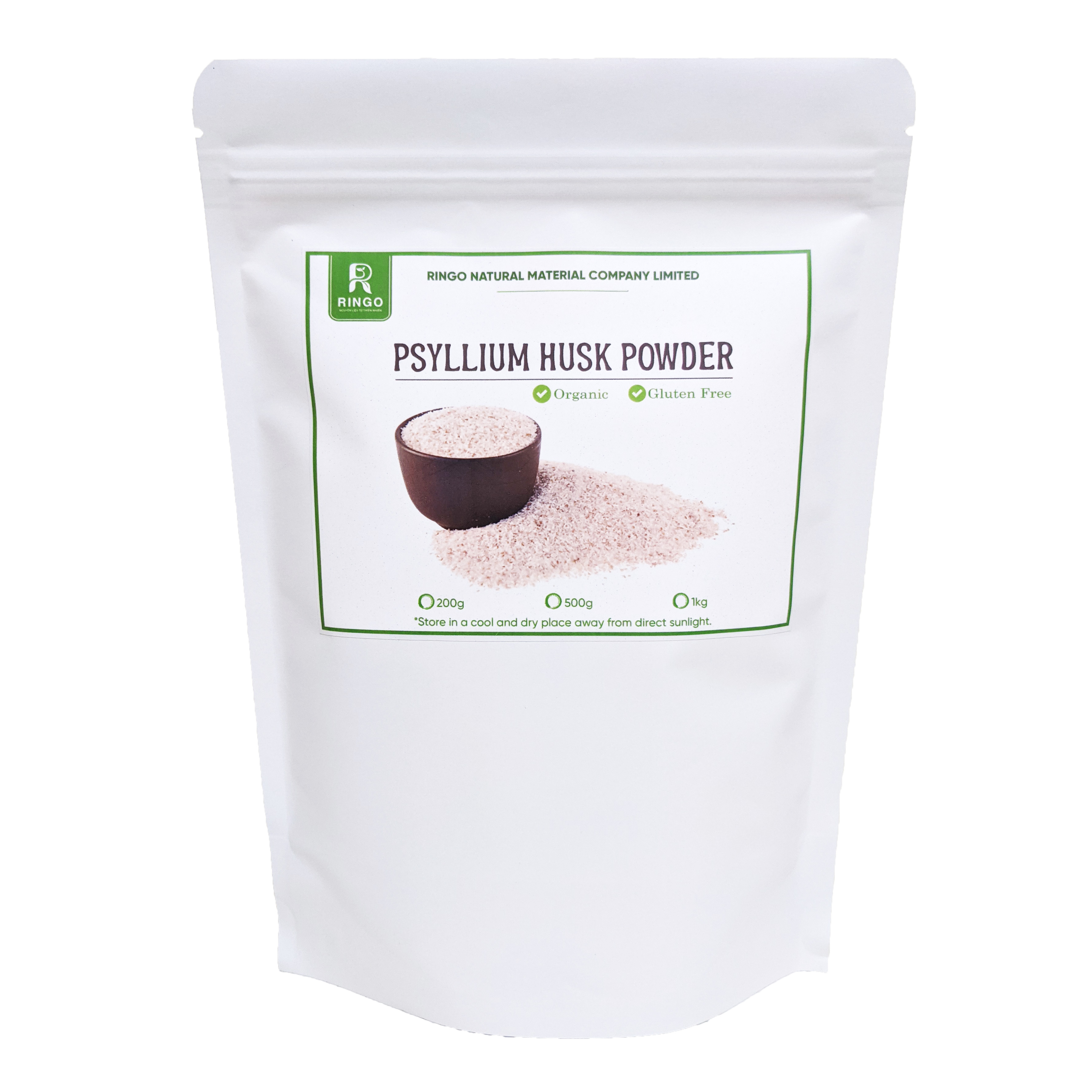 Bột Vỏ Hạt Mã Đề (Nguyên chất/Keto/LowCab) - Psyllium Husk Powder