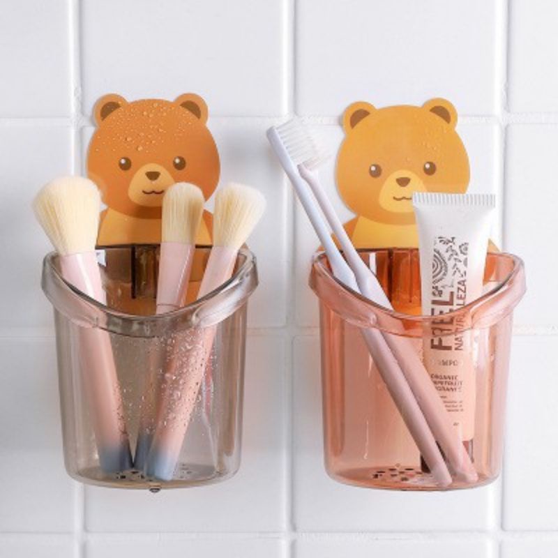 Cốc đựng đồ, đựng bàn chải đánh răng đa năng hình gấu