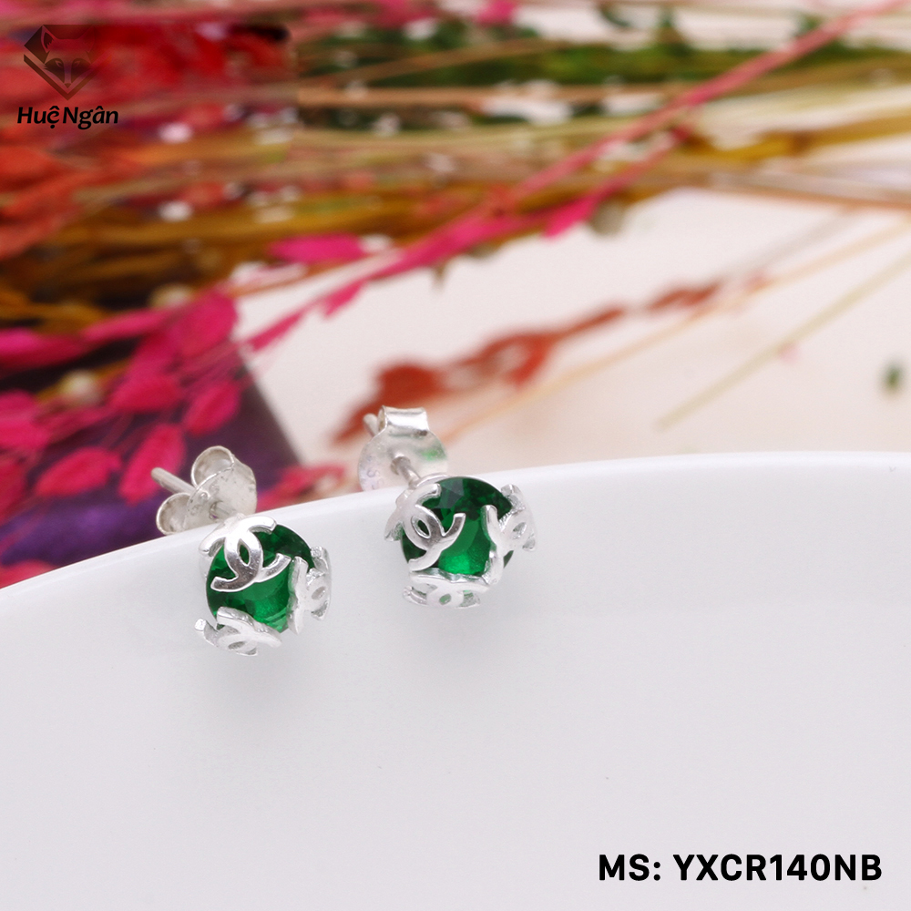 Bông tai nữ trang sức bạc ý s925 bạc xinh ycxr140