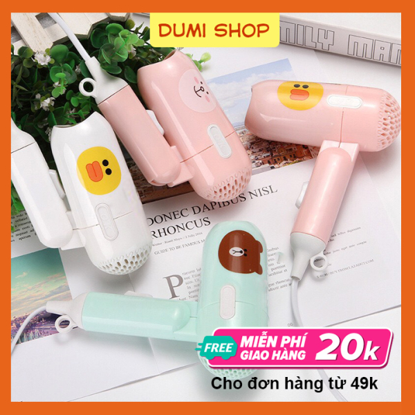 [XẢ KHO] Máy sấy tóc mini icon nhỏ gọn tiện lợi 450W Dumi Shop nhập khẩu