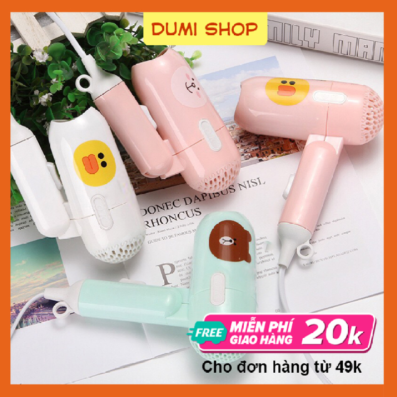 [XẢ KHO] Máy sấy tóc mini icon nhỏ gọn tiện lợi 450W Dumi Shop nhập khẩu