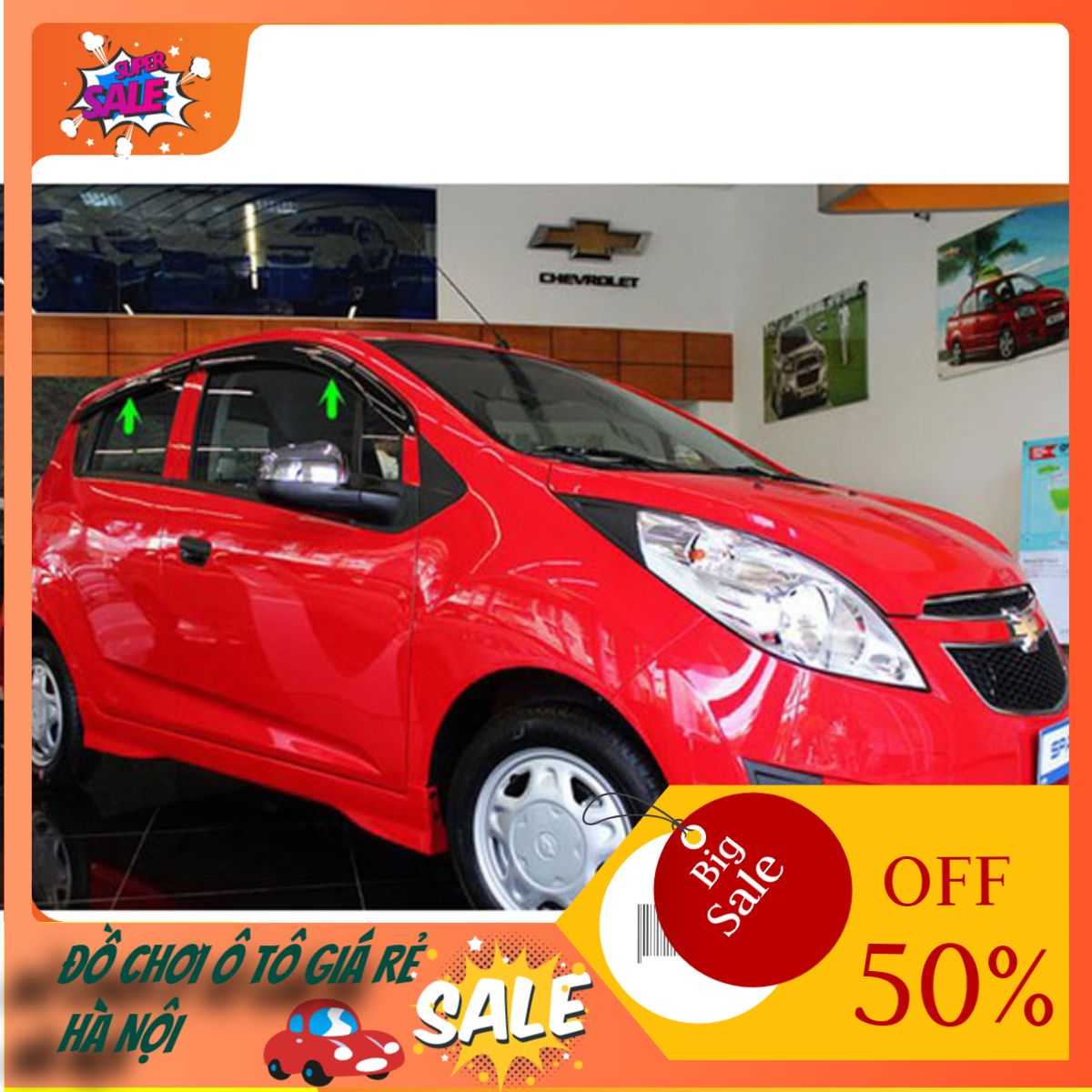 Vè Che Mưa Cao Cấp Cho Xe Chevrolet Spark