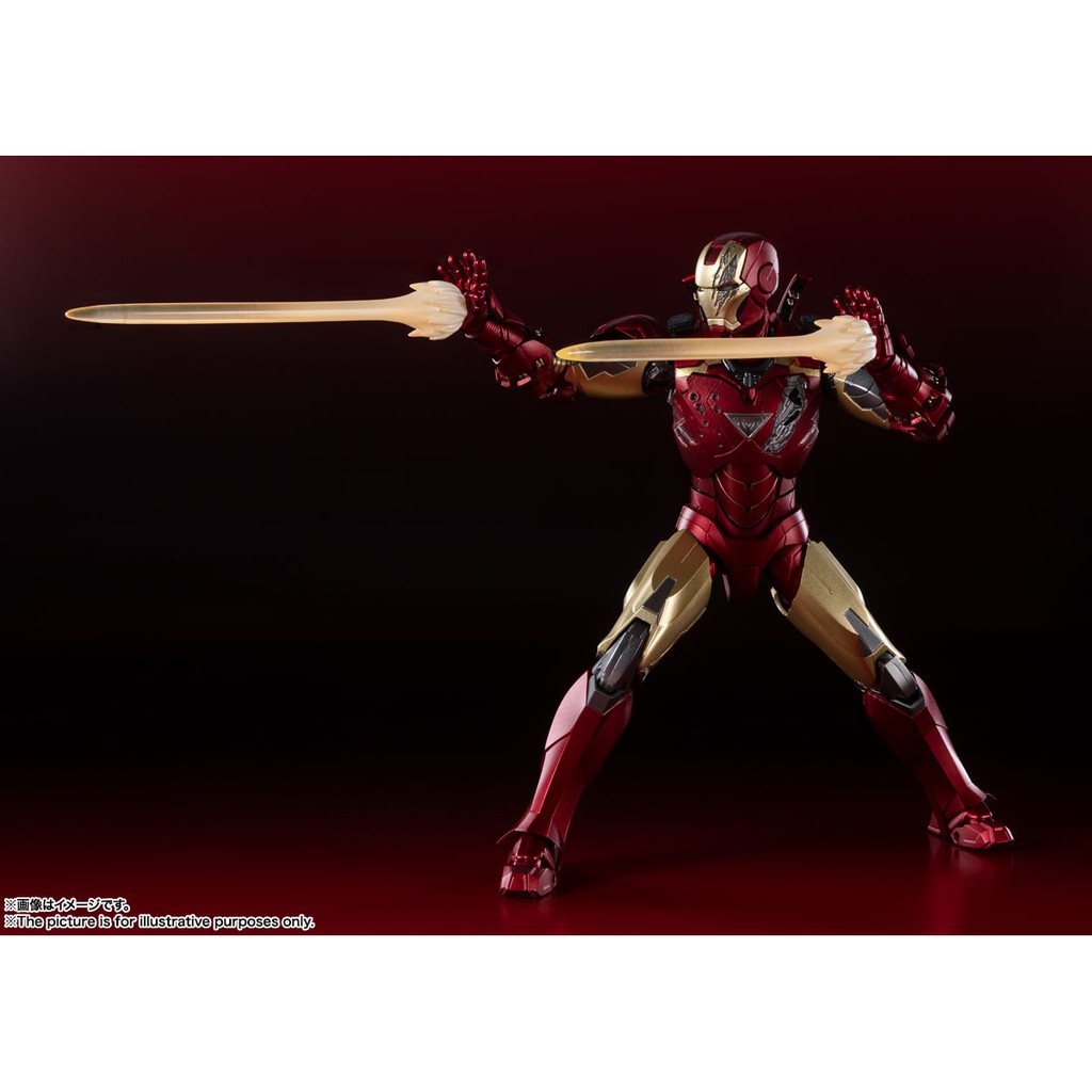 [HCM][Order báo giá] Mô hình chính hãng SHF: Iron man Mk6 (battle damaged)