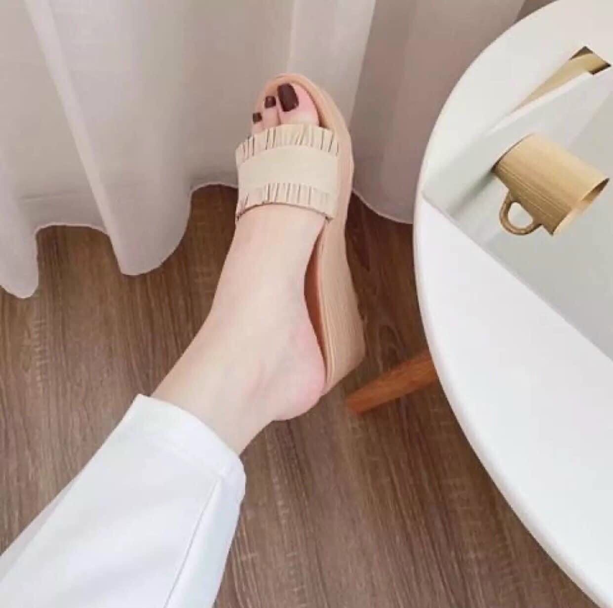 ( C.Kéo xem ảnh thật) Dép đế xuồng quay ngang siêu nhẹ