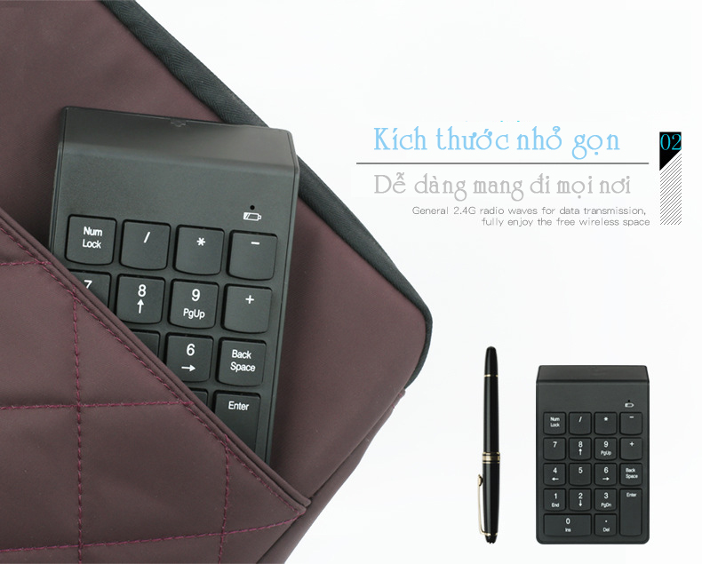Bàn phím số không dây Bluetooth