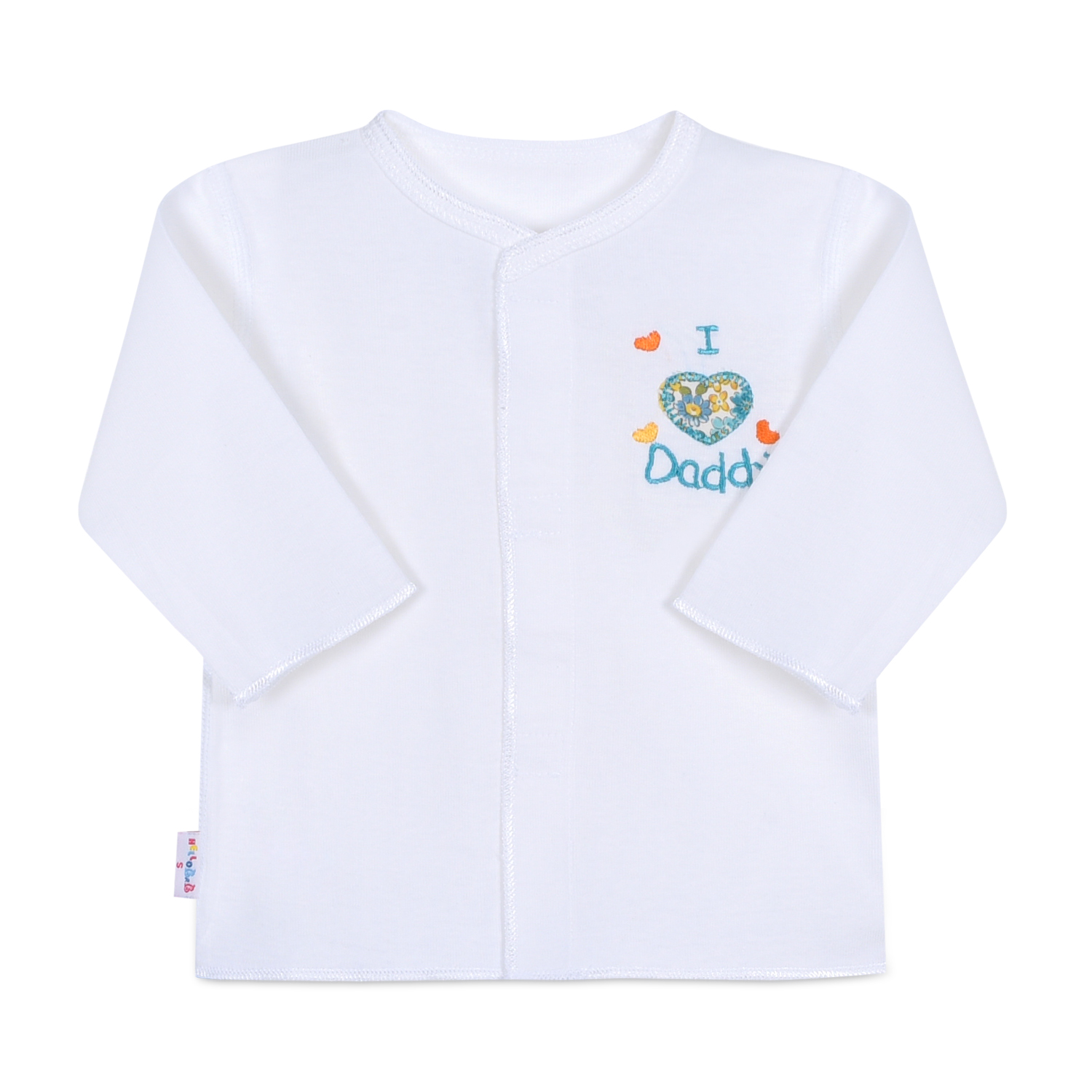 Áo sơ sinh cổ tim tay dài AL0159 - HELLO BB (hình in ngẫu nhiên)