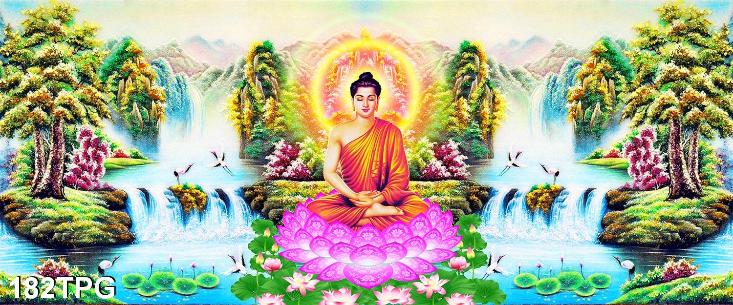 TRANH DÁN TƯỜNG 3D PHẬT THÍCH CA MÂU NI