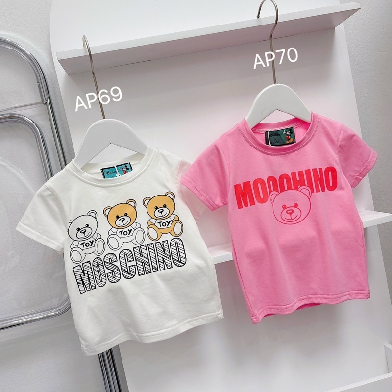 Áo phông gấu trắng - hồng siêu đẹp cho bé