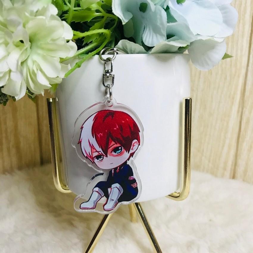 ( Mica trong ) Móc khóa Boku no Hero Academia ver ngồi quà tặng xinh xắn dễ thương anime chibi