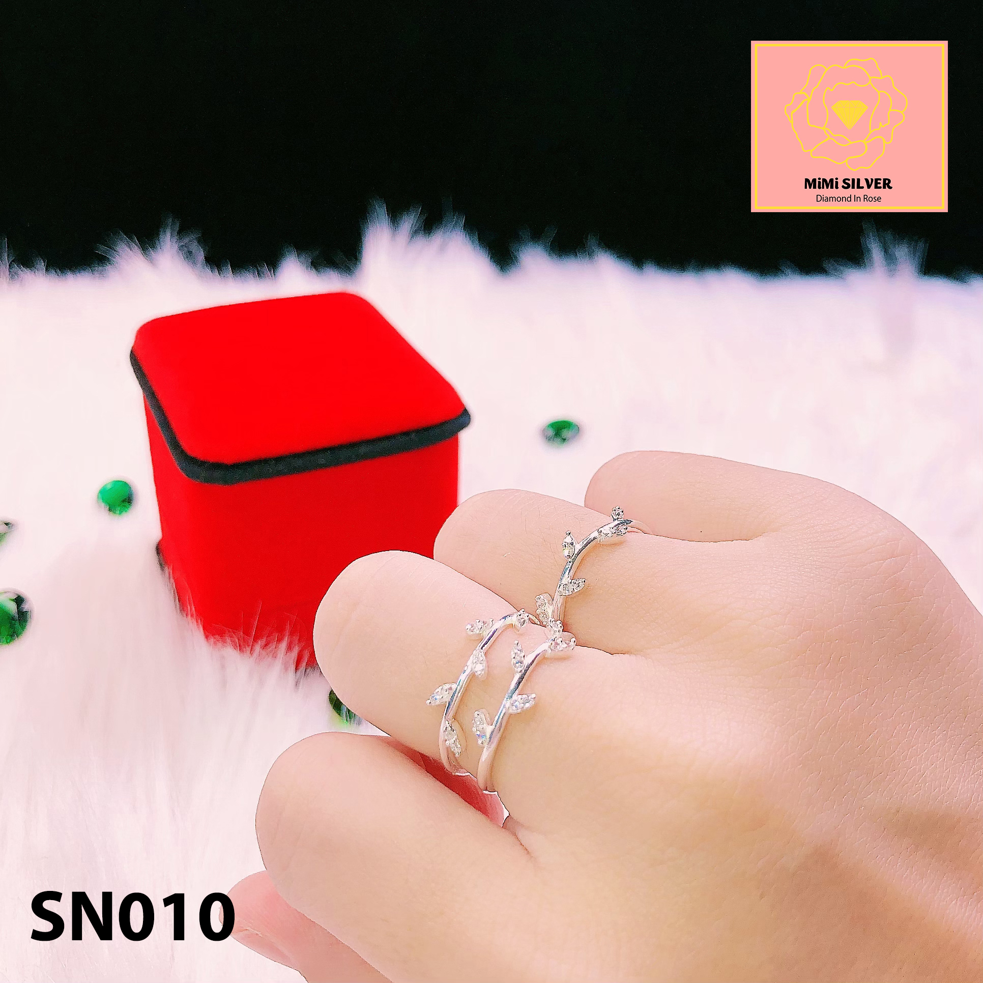 [HCM]Nhẫn Bạc Nữ MiMi Silver  - Trang Sức GADO SN010