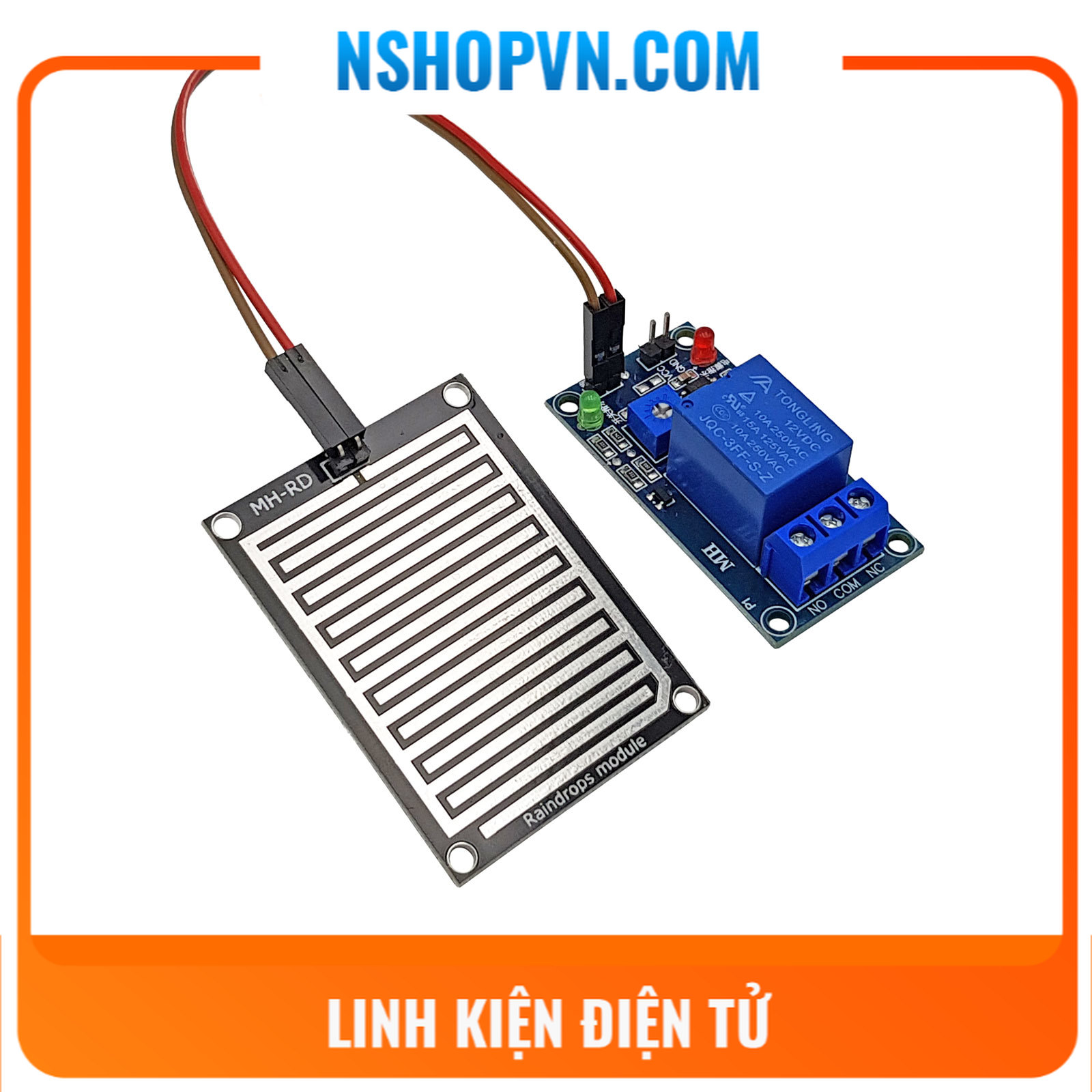Cảm biến mưa relay 12vdc