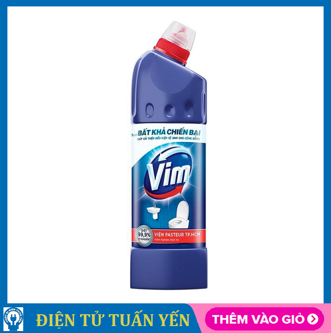 Nước tẩy bồn cầu Vim siêu diệt khuẩn (880ml/chai)