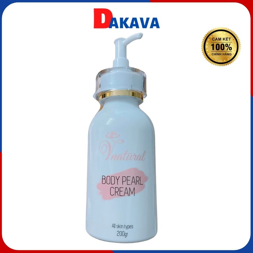 [Freeship]Kem dưỡng trắng da da mặt da tay Pearl Cream body toàn thân chống nắng sử dụng ban đêm và ban ngày chống lão hóa Dakava DTD01