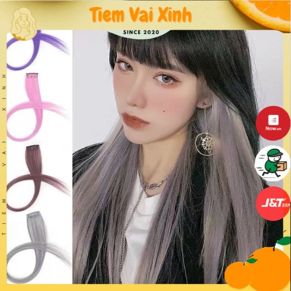 Tóc Giả Highlight 🍊[FREESHIP]🍊Tóc Giả Highlight Hàn Quốc - [Tiệm Vải Xinh] giá rẻ