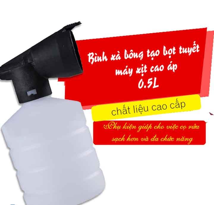 Bình bọt tuyết mini cho máy rửa xe gia đình