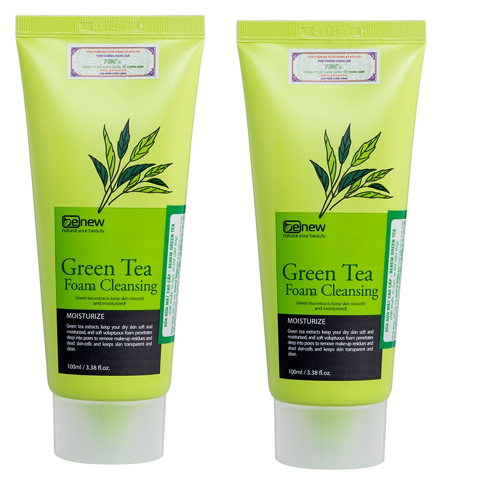 Sữa rửa mặt Benew trà xanh Green Tea Hàn quôc 100ml
