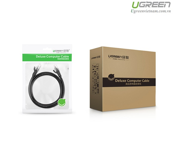 Cáp mạng đúc sẵn Cat6 tròn dài 20m  Ugreen 20166 cao cấp