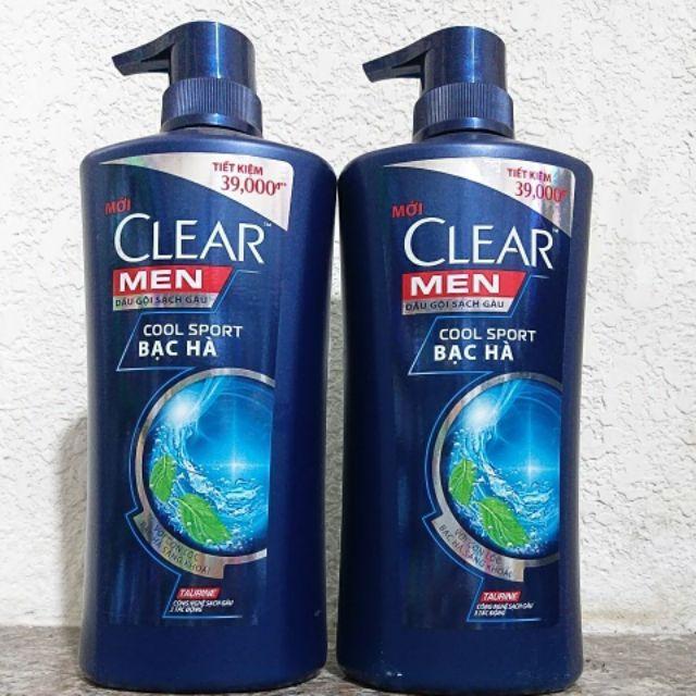 Dầu gội CLEAR MEN Bạc hà 650G