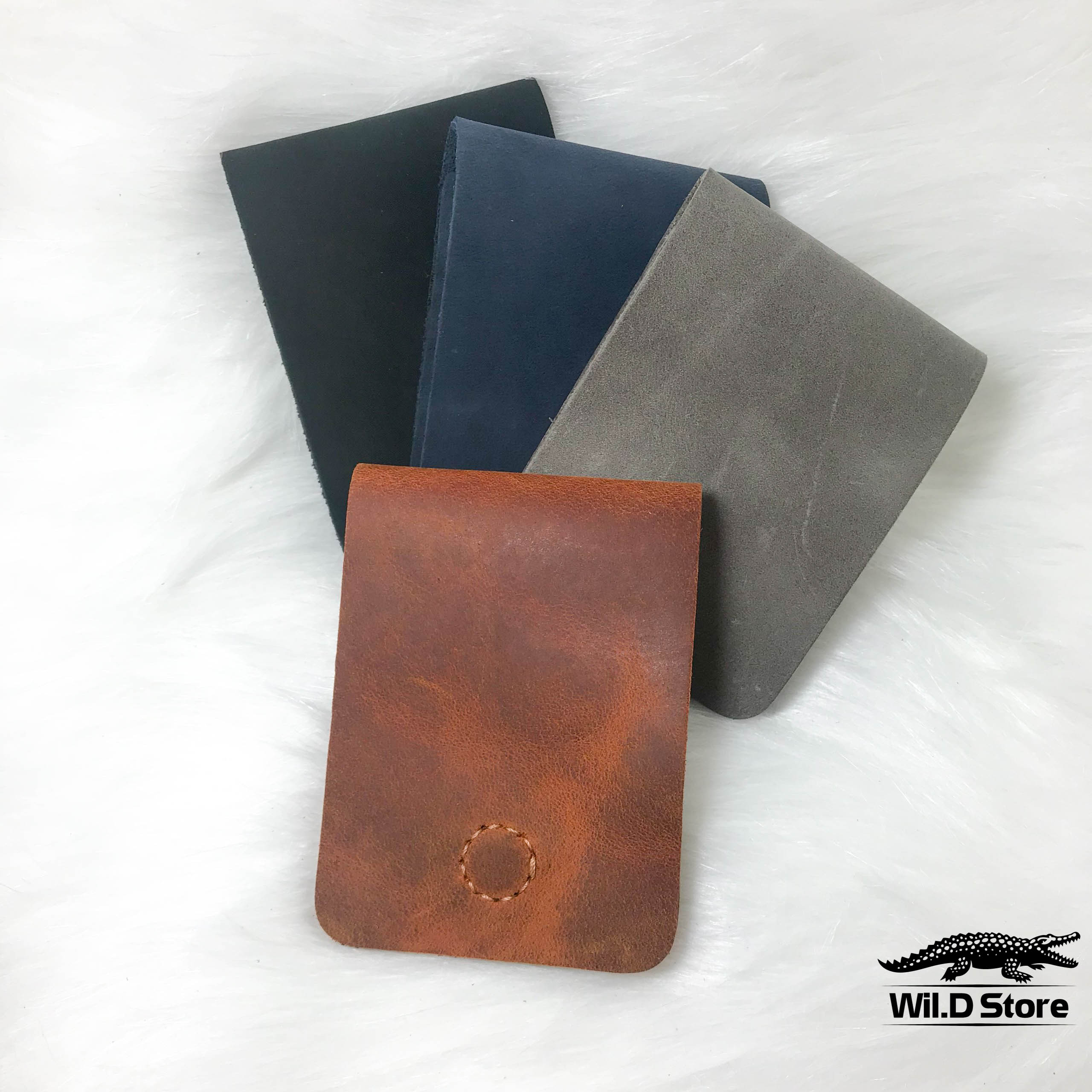 VÍ SEN DA SÁP THỦ CÔNG HANDMADE DA BÒ THẬT 100%