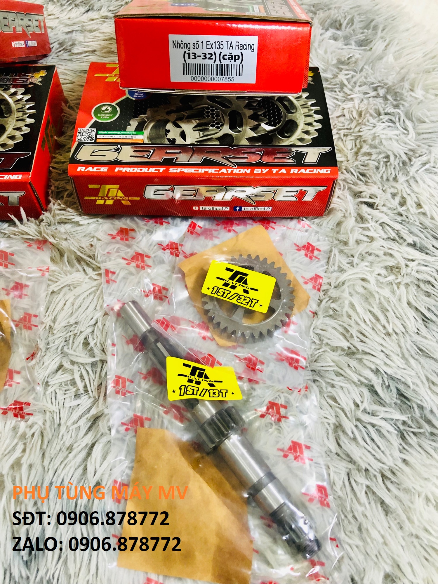 Bộ cốt số 1 đấu TA size 13.30/13.31/13.32 cho xe Ex150
