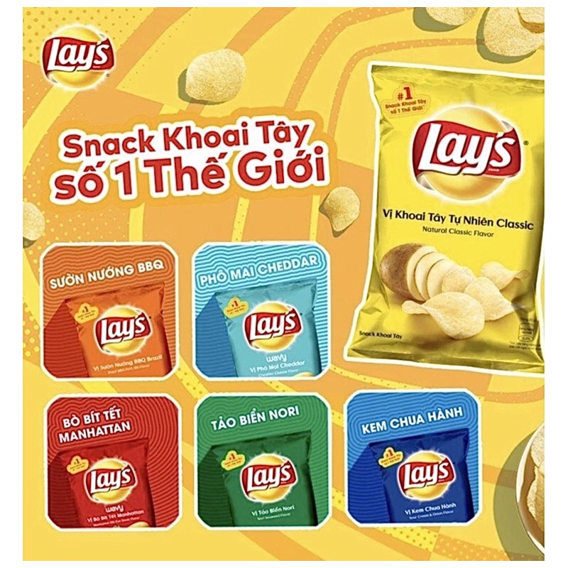 Bánh Snack khoai tây Lay's