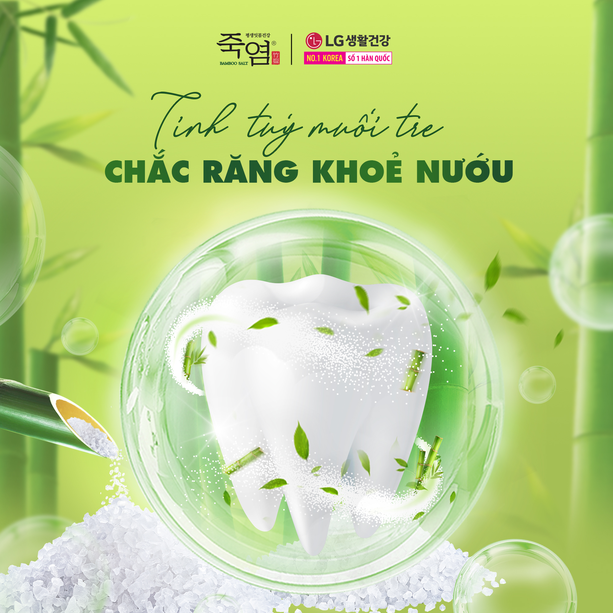[LG Daily Beauty Official] Kem đánh răng Bamboo Salt Muối Tre 140g