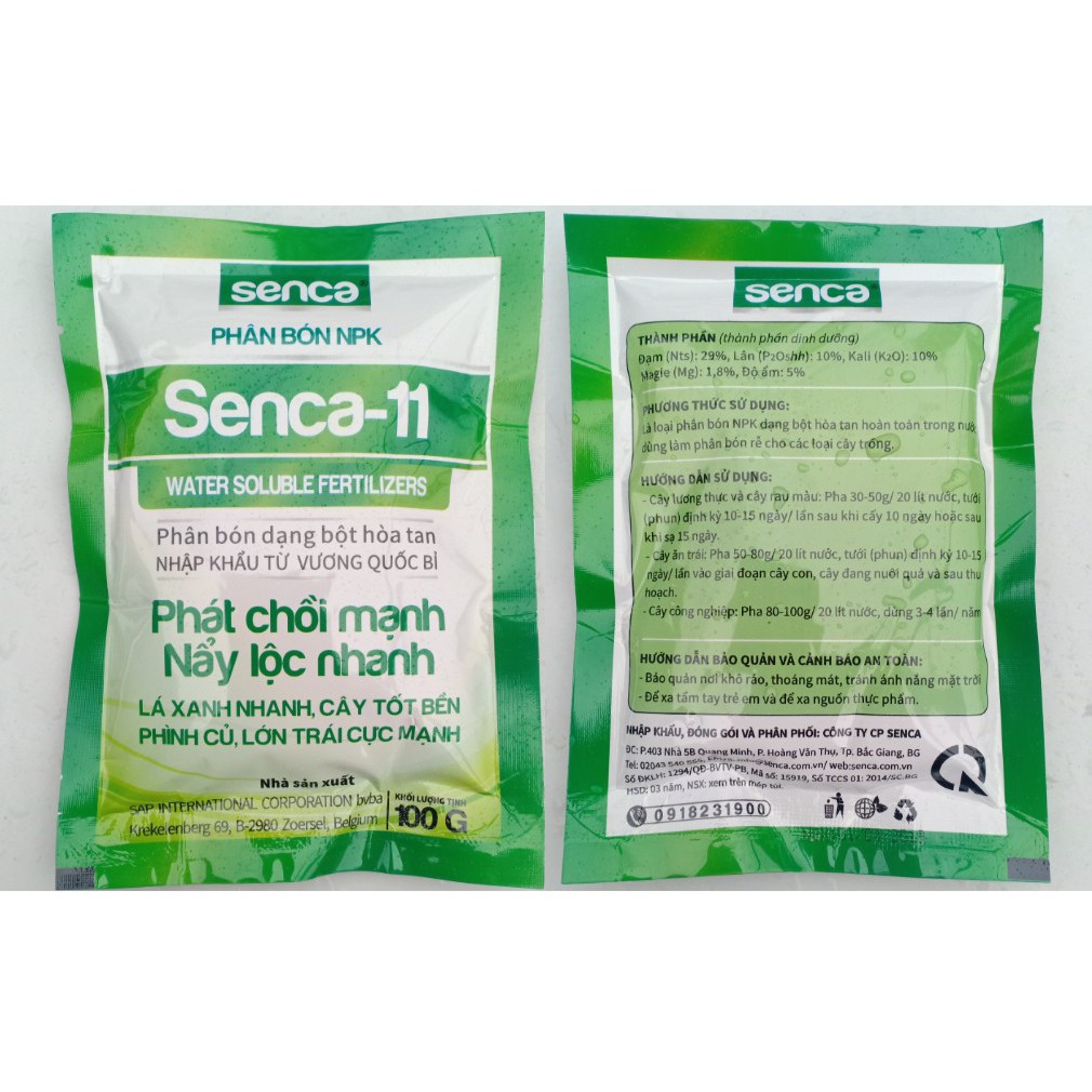 Bộ phân bón (phân bón Hữu cơ cao cấp + NPK dạng bột hòa tan)