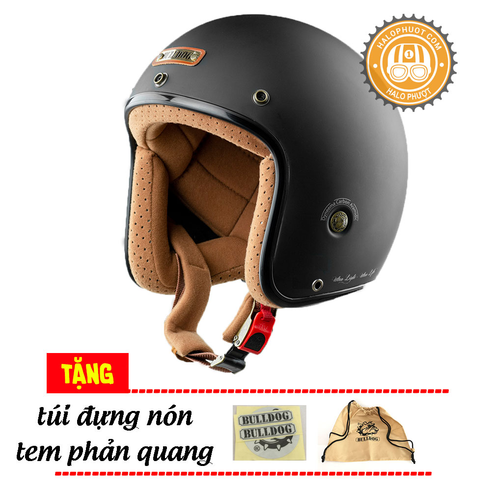 Mũ bảo hiểm Bulldog Heli Fiberglass sợi thủy tinh