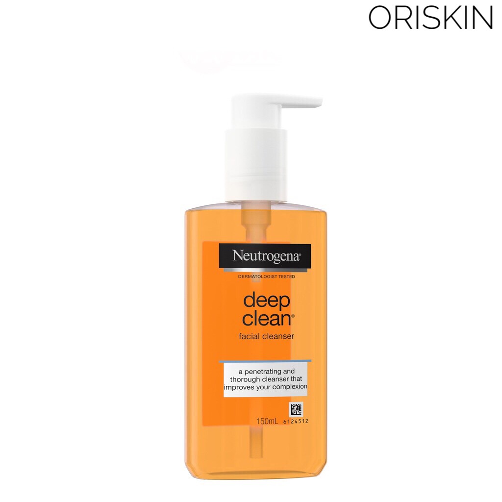 Neutrogena Sữa Rửa Mặt Làm Sạch Sâu Dạng Gel Neutrogena Deep Clean Facial Cleanser 150ml