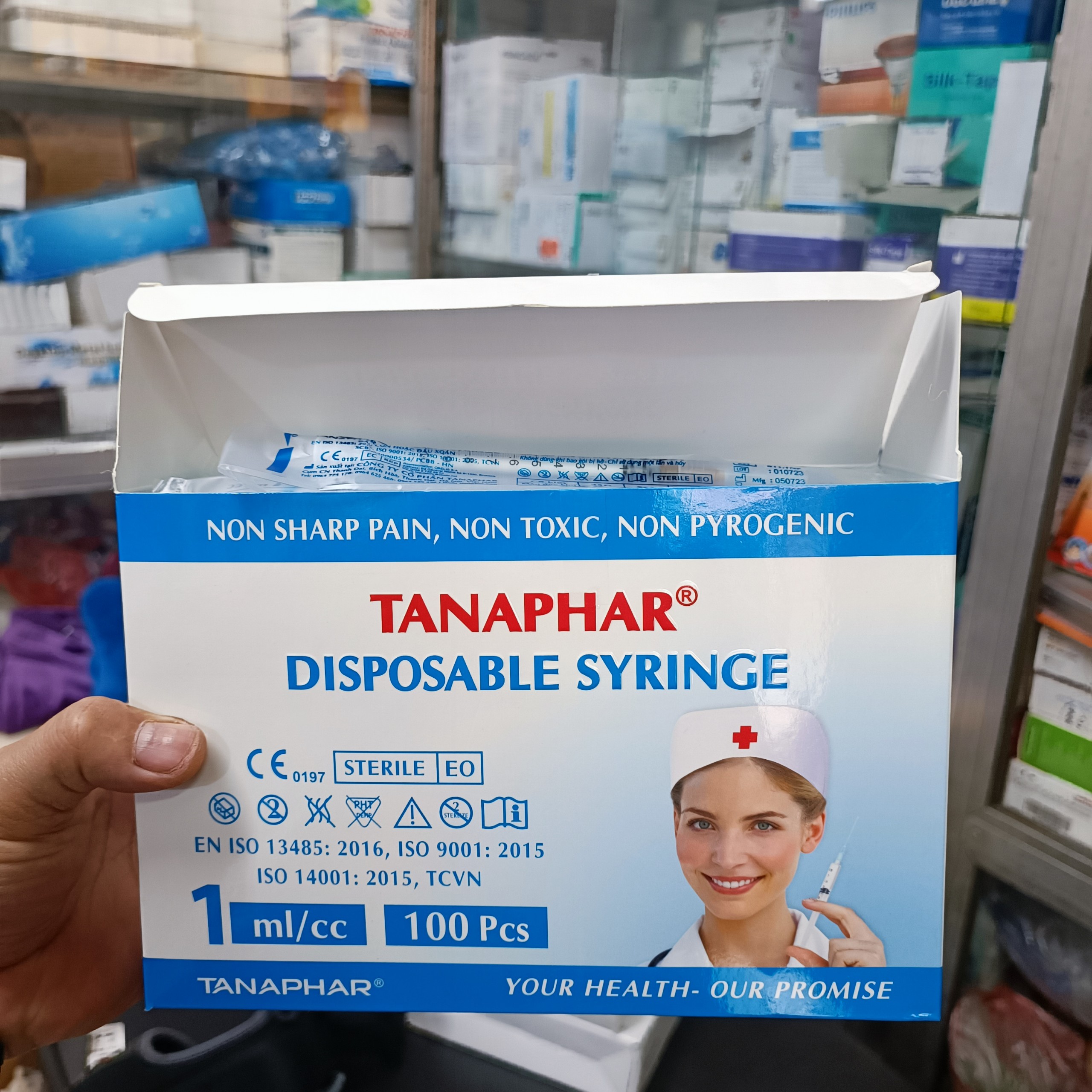10 Bơm Tiêm 1ml 1cc 25G Sử Dụng 1 Lần