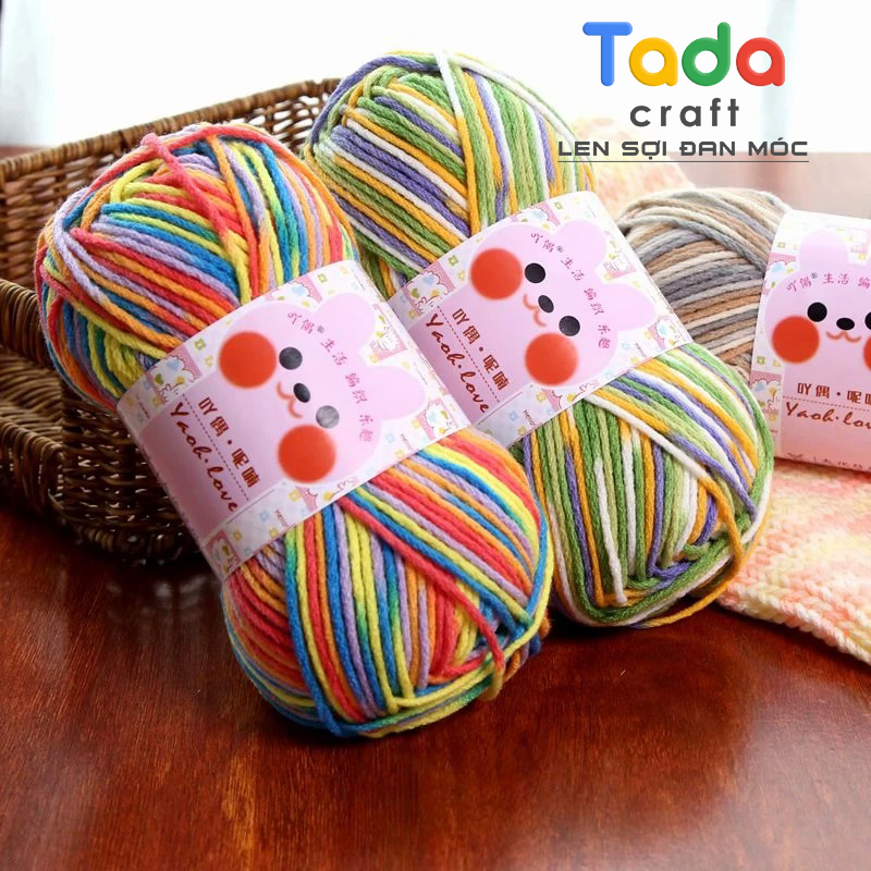Len Yaoh Wool Love Bảng Màu Loang (cuộn 100gr)