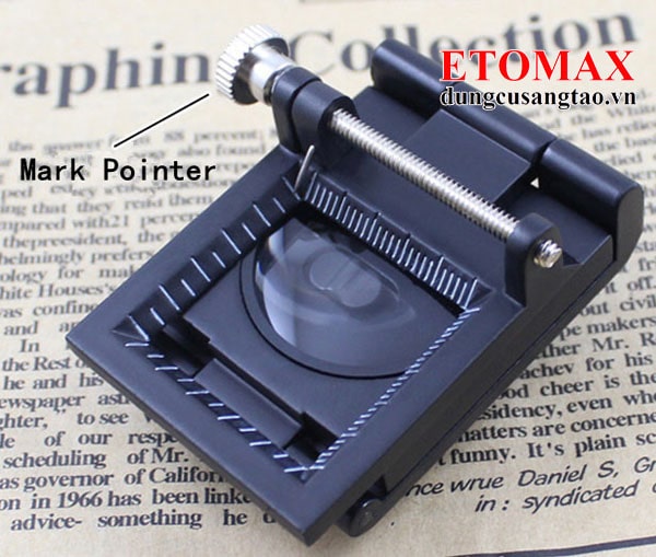 Kính lúp 10X mini  có thước đo