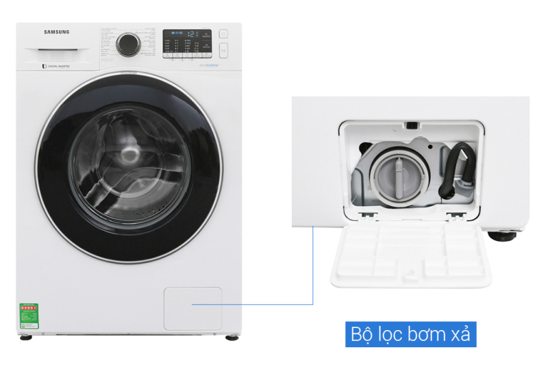 Máy giặt Samsung WW90J54E0BW/SV Inverter 9 kg (GIAO HÀNG TOÀN QUỐC - MIỄN PHÍ GIAO+LẮP ĐẶT TẠI HÀ NỘI) chính hãng