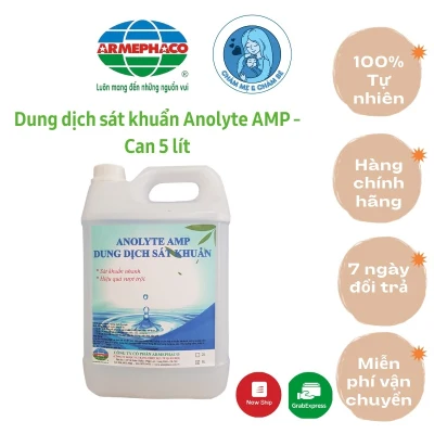 ❍ Dung dịch sát khuẩn Anolyte - Thương hiệu AMP - 100 tự nhiên - Can 5 lít