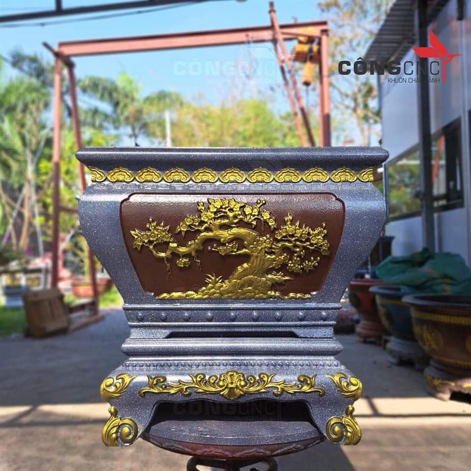 khuôn đúc chậu vuông 55 và chân đôn (Tùng +Đào hết hợp)