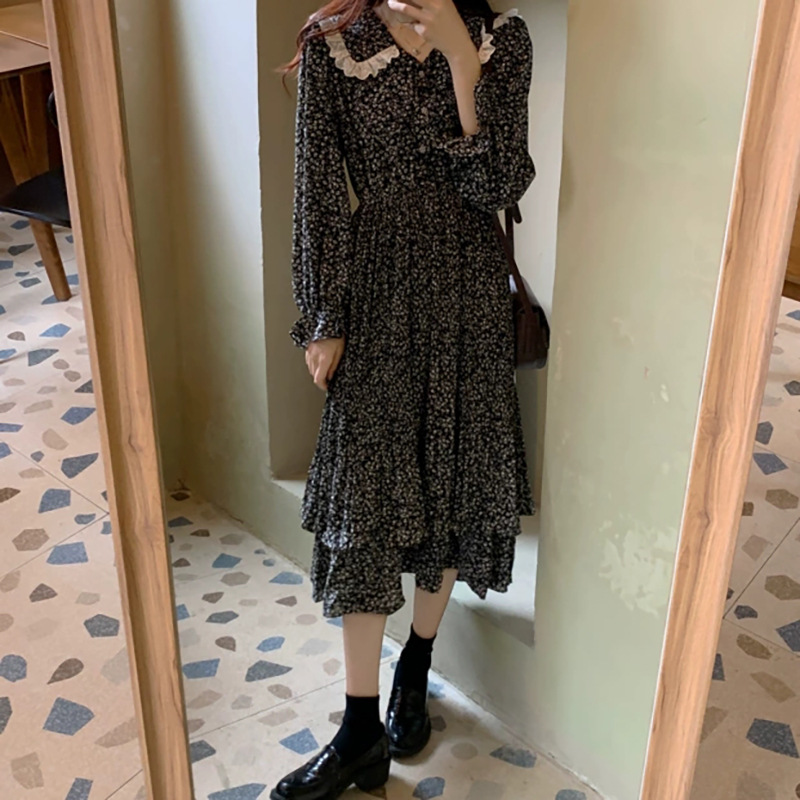 Váy Đầm Hoa Nhí Vintage Hàn Quốc