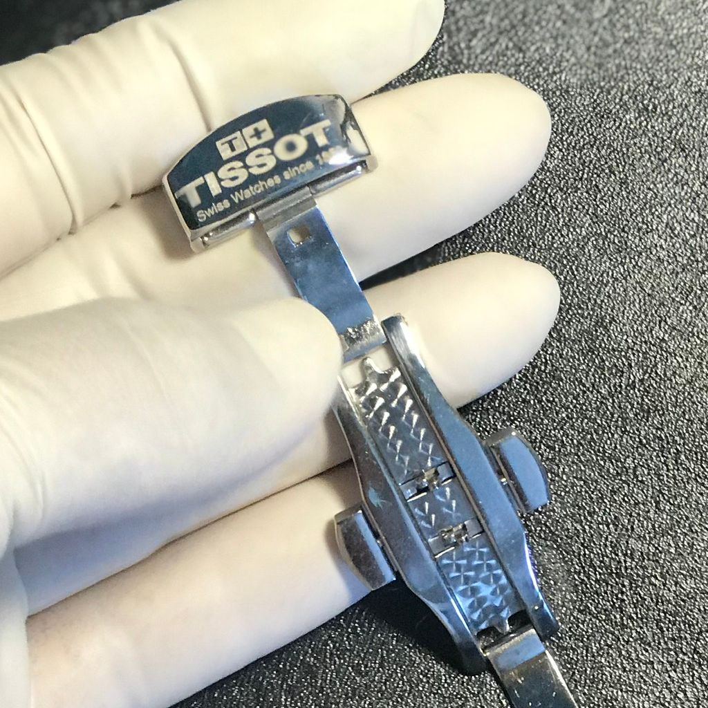 Khóa bướm đồng hồ khắc logo Tissot