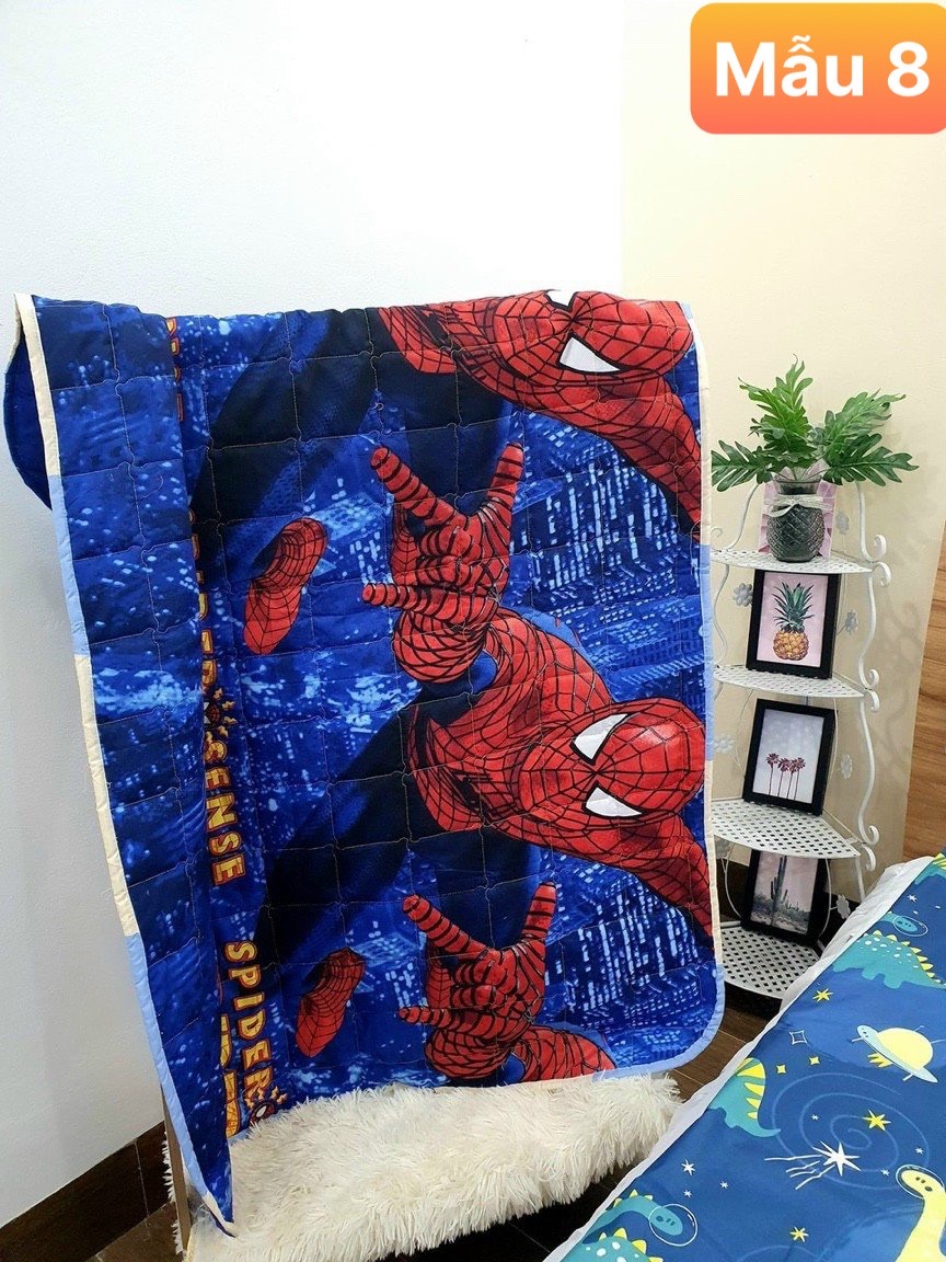 Chăn hè cho bé size 1mx1m5, chăn hè chần bông cho bé đi học