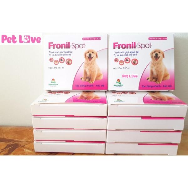 affordable Combo 10 hộp FRONIL SPOT diệt ve bọ chét trên chó