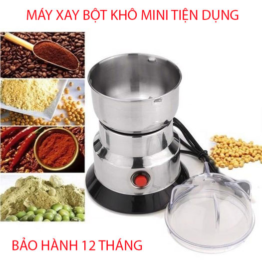 Máy xay hạt khô, xay bột, gia vị cà phê đa năng, máy xay hạt xay bột gia dụng công suất công suất lớn, chắc chắn, inox sáng không gỉ.