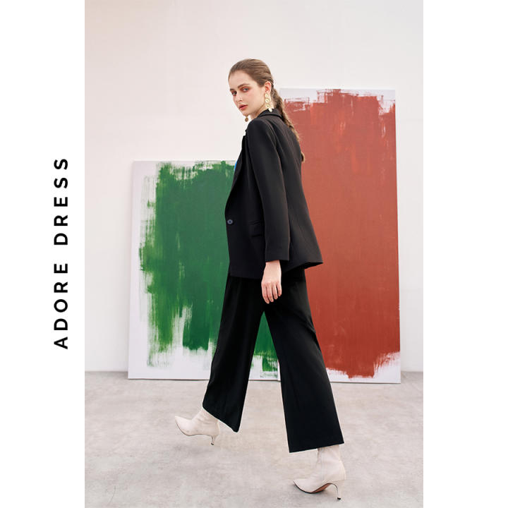 Blazer casual style tuytsy black 1 khuy 312BL1028 ADOREDRESS - Hình ảnh 6