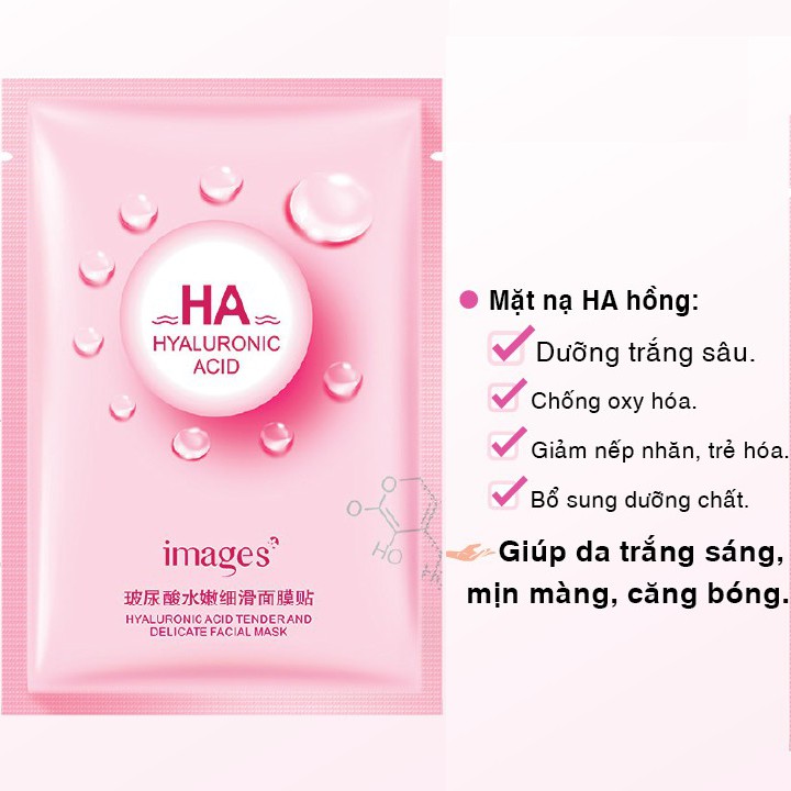 Miếng Mặt nạ HA cấp ẩm, dưỡng da